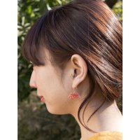 KAYA/【カヤ】琉金ピアス ホワイト×ブラック/507120965