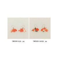 KAYA/【カヤ】琉金ピアス ホワイト×ブラック/507120965