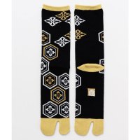 KAYA/【カヤ】足袋型くつ下25－28cm 亀甲紋 レッド/507123044