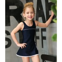 Lace Ladies/レースレディース Lace Ladies 女児 ライン入り ワンピース スクール水着 ガールズ 女子 ワンピース水着 スカート【返品不可商品】/507123079