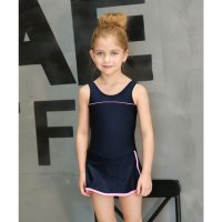 Lace Ladies/レースレディース Lace Ladies 女児 ライン入り ワンピース スクール水着 ガールズ 女子 ワンピース水着 スカート【返品不可商品】/507123079