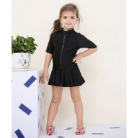 Lace Ladies/レースレディース Lace Ladies 女児 半袖 前ジッパー ワンピース スクール水着 ガールズ 女子 ワンピース水着【返品不可商品】/507123104