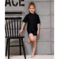 Lace Ladies/レースレディース Lace Ladies 女児 半袖 セパレート スクール水着 ガールズ 女子 ラッシュガード 上下別 ハイネック/507123115