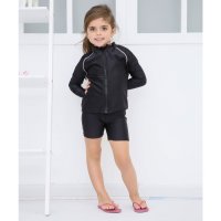 Lace Ladies/レースレディース Lace Ladies 女児 長袖 前ジッパー付き セパレート スクール水着 ガールズ ラッシュガード/507123124
