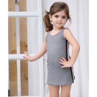 Lace Ladies/レースレディース Lace Ladies 女児 サイドライン入り バッククロス ワンピース スカートタイプ スクール水着【返品不可商品】/507123179