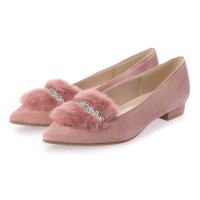 Melmo/メルモ MELMO フェイクファーモチーフカッターパンプス/507123614