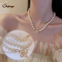 shoppinggo/ショッピングゴー shoppinggo ネックレス フェイクパール ボリューム フラワーネックレス/507123724