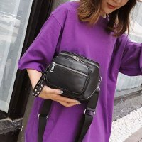 shoppinggo/ショッピングゴー shoppinggo ショルダーバッグ ミニ レディースバッグ お財布ポシェット 斜めがけ 軽量 大人 3way スタッズ黒/507124124