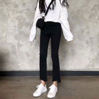 shoppinggo/ショッピングゴー shoppinggo スキニーパンツ デニム レディース ジーンズ 九分丈 ハイウェストジーパン ボトムス スリム Gパン 無地 シンプル オ/507124127