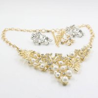shoppinggo/ショッピングゴー shoppinggo ネックレス フェイクパール ボリューム ネックレス ビジュー付け襟/507124355