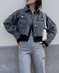 &soiree/アンドソワレ &soiree デニムクロップドジャケット/507124747