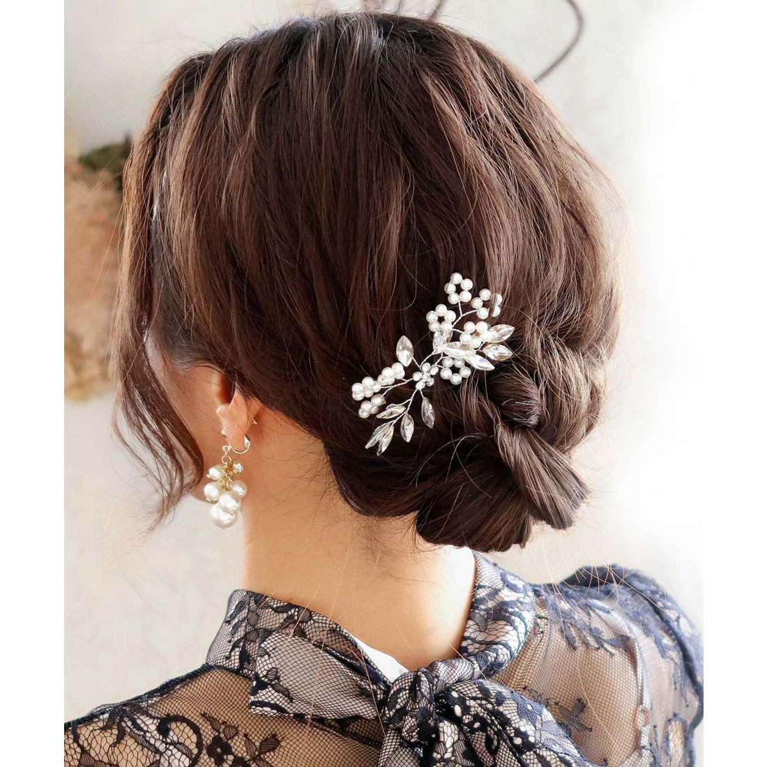 ニアナ niana ヘッドドレス ブーケヘアピン /結婚式・お呼ばれ ニアナ niana ヘッドドレス ブーケヘアピン /結婚式・お呼ばれ