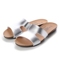PLAKTON/プラクトン PLAKTON フラットサンダル (SILVER)/507125202