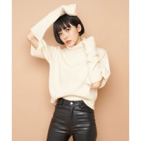 SPIRALGIRL/スパイラルガール SPIRALGIRL 2wayタートルネックハーフスリーブニット/507125484