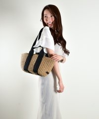 maison vert/メゾンヴェール maison vert 【ペーパー素材・多収納】ダブルハンドルかごバッグ/507127120