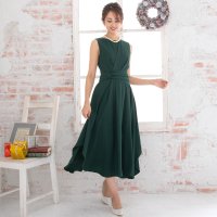 aquagarage/アクアガレージ aquagarage ●編みあげバック リボン パーティードレス 結婚式 ドレス ワンピース/507129506