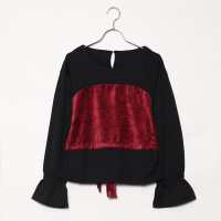 STYLEBLOCK/スタイルブロック STYLEBLOCK ポンチ×ベロアビスチェドッキングトップス/507129613