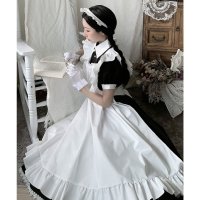 OSYAREVO/オシャレボ OSYAREVO 【ネット限定】コスプレ ロングメイド服 半袖 3点セット/507129923