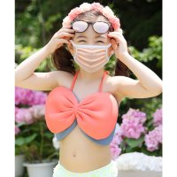 OSYAREVO/オシャレボ OSYAREVO 【ネット限定】水着素材 マスク 子供用 12枚セット 小さめ 水着生地 布 洗えるマスク 男の子 女の子 キッズ 繰り返し 【返品/507129953