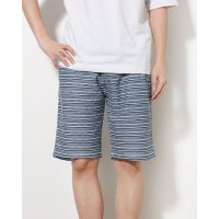 STYLEBLOCK/スタイルブロック STYLEBLOCK ミニ裏毛裏使いウェストリブ総柄プリントショーツ(ボーダー)/507131317