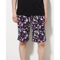 STYLEBLOCK/スタイルブロック STYLEBLOCK ミニ裏毛裏使いウェストリブ総柄プリントショーツ(カモフラ)/507131321