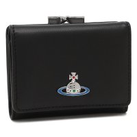 Vivienne Westwood/ヴィヴィアン ウエストウッド Vivienne Westwood 三つ折り財布 ナッパ ミニ財布 ブラック レディース Vivienne Westwood 51/507133750
