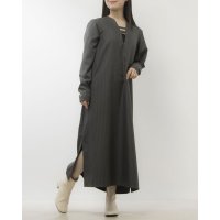 STYLEBLOCK/スタイルブロック STYLEBLOCK ピンストライプVネック開きワンピース/507134527