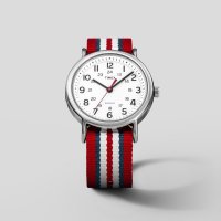 TIMEXS/タイメックス TIMEX ウィークエンダー ユニセックス 時計 T2N746 クォーツ ホワイト ナイロン/507135919