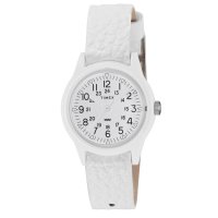 TIMEXS/タイメックス TIMEX オリジナルキャンパー レディース 時計 TW2T96200 クォーツ ホワイト レザー/507135944
