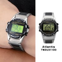 TIMEXS/タイメックス TIMEX アトランティス100 ユニセックス 時計 TW2U31100 クォーツ ブラック ステンレススチール/507135945