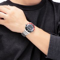 TIMEXS/タイメックス TIMEX M79 メンズ 時計 TW2U83400 自動巻 ブラック ステンレススチール/507135953