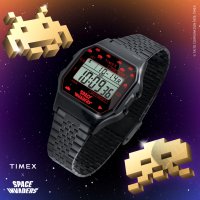 TIMEXS/タイメックス TIMEX スペースインベーダー コラボ ユニセックス 時計 TW2V30200 クォーツ デジタル ステンレススチール/507135983