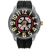 Tendence/テンデンス TENDENCE キングドーム メンズ 時計 TY023005 クォーツ ブラック シリコン/507136009