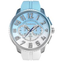 Tendence/テンデンス TENDENCE ディカラー ユニセックス 時計 TY146105 クォーツ ブルー×ホワイト シリコン/507136036