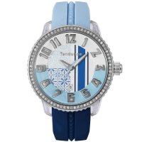 Tendence/テンデンス TENDENCE クレイジーミディアム レディース 時計 TY930064 クォーツ ブルー×ホワイト シリコン/507136056