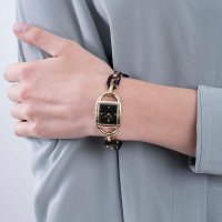 FURLA/フルラ FURLA チェーン スクエア レディース 時計 WW00026002L2 クォーツ ブラック アセテート/507136088