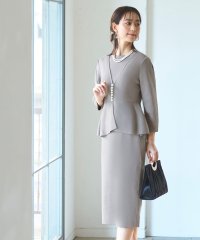 RUIRUE BOUTIQUE/ルイルエブティック RUIRUE BOUTIQUE フロントパールペプラムニットアンサンブル/507136125
