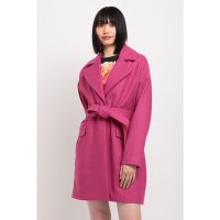 Desigual/デシグアル Desigual 3/4丈でウール素材のベルト付きレディースコート/507137724