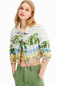 Desigual/デシグアル Desigual トロピカル ショートデニムジャケット/507138378