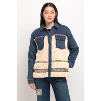Desigual/デシグアル Desigual ボア付きレディースデニムジャケット/507138602