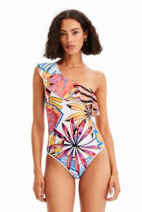 Desigual/デシグアル Desigual フリル アシンメトリー ワンピース水着【返品不可商品】/507138959