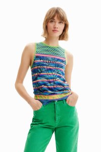 Desigual/デシグアル Desigual ストライプ ニットTシャツ/507138980