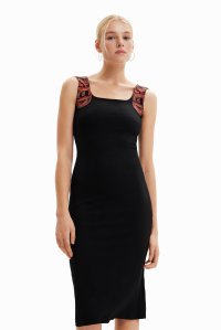Desigual/デシグアル Desigual メリヤス スリム ストラップワンピース/507139005