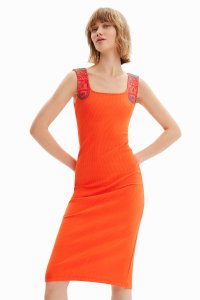 Desigual/デシグアル Desigual メリヤス スリム ストラップワンピース/507139005