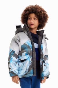 Desigual/デシグアル Desigual 風景モチーフ パデッドコート/507139018