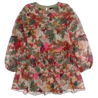 Desigual/デシグアル Desigual 【キッズコレクション】カモフラージュと花柄プリントのフリルワンピース/507139091