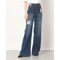 Desigual/デシグアル Desigual パッチワーク入りレディースワイドレッグジーンズ/507139115