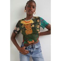 Desigual/デシグアル Desigual 芸術作品 テクスチャーTシャツ/507139191