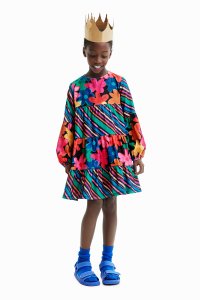 Desigual/デシグアル Desigual ストライプ&花柄 ワンピース/507139226
