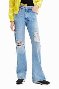 Desigual/デシグアル Desigual ラインストーン ワイドレッグジーンズ/507139327